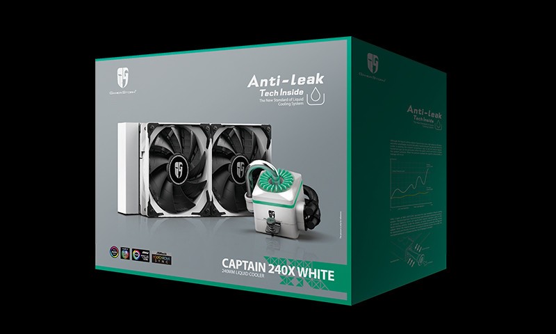 Система водяного охлаждения для процессора Deepcool CAPTAIN 240 X White