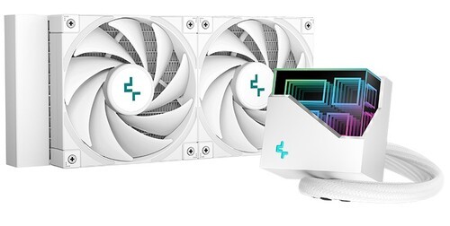 Система жидкостного охлаждения для процессора Deepcool LT520 WH ARGB PWM R-LT520-WHAMNF-G-1