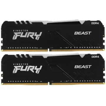 Оперативная память 64 Gb 3200 MHz Kingston FURY Beast Black RGB (KF432C16BBAK2/64)