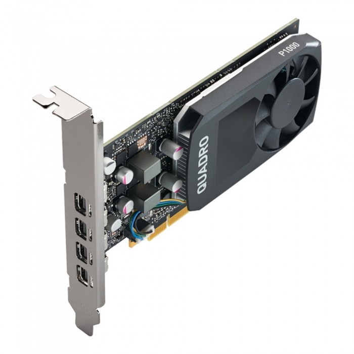 Видеокарта PNY (VCQP1000V2-PB) Quadro P1000 PCI-E 3.0 4096Mb 128 bit 4xMini DisplayPort HDCP