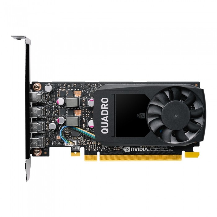 Видеокарта PNY (VCQP1000V2-PB) Quadro P1000 PCI-E 3.0 4096Mb 128 bit 4xMini DisplayPort HDCP