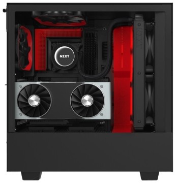 Компьютерный корпус NZXT H510i Black/Red CA-H510i-BR