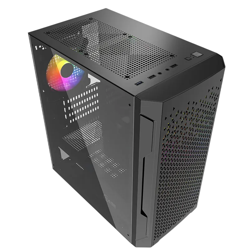 Компьютерный корпус Powercase Mistral Micro Z3B Mesh LED (CMIMZB-L3)