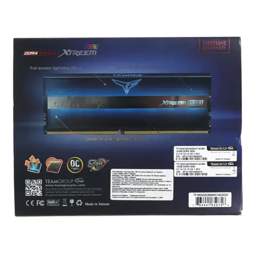 Оперативная память 32 Gb 3600 MHz Team Group T-FORCE XTREEM ARGB Black (TF10D432G3600HC14CDC01)