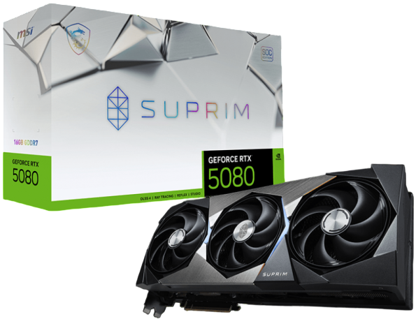 Видеокарта MSI (G5080-16SPS) GeForce RTX 5080 16G SUPRIM SOC