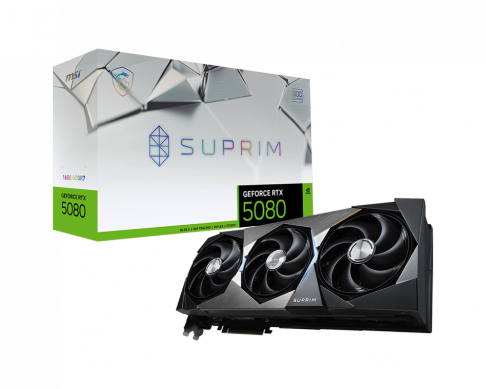 Видеокарта MSI (G5080-16SPS) GeForce RTX 5080 16G SUPRIM SOC