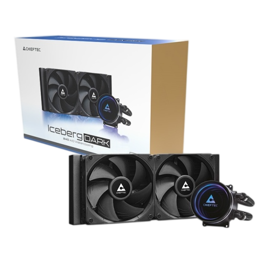 Система жидкостного охлаждения для процессора Chieftec ICEBERG 240 ARGB Pump Dark (CLC-240-BLK)