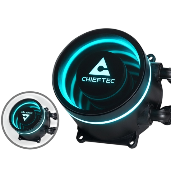 Система жидкостного охлаждения для процессора Chieftec ICEBERG 240 ARGB Pump Dark (CLC-240-BLK)