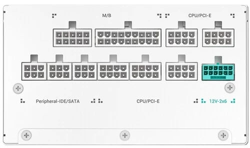 Блок питания Deepcool 1200W GAMERSTORM PN1200M WH 16 Pin (PCIe 5.0 Connector Cable Details)