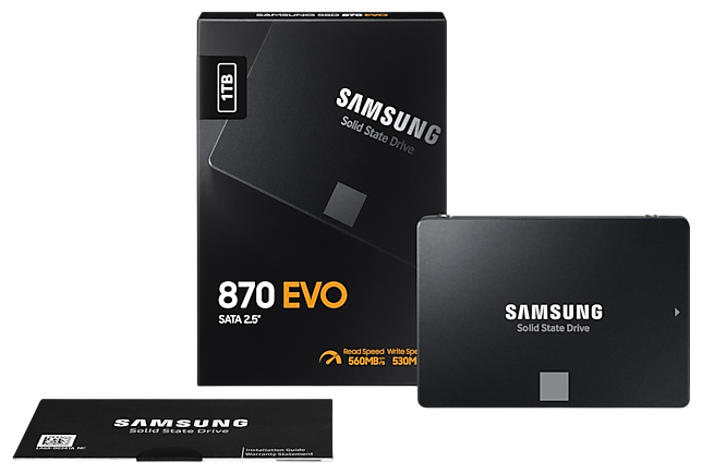 Твердотельный накопитель Samsung 1000 Gb 870 EVO (MZ-77E1T0BW)