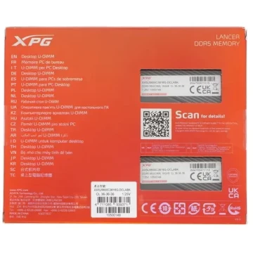 Оперативная память 32 Gb 5600 MHz ADATA XPG LANCER Black (AX5U5600C3616G-DCLABK)