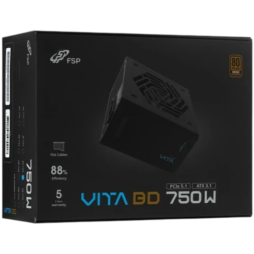 Блок питания FSP 750W VITA-750BD 16 Pin (PCIe 5.0 Connector Cable Details)