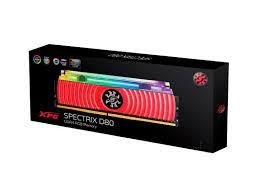 Оперативная память 8 Gb 3600 MHz ADATA XPG SPECTRIX D80 RGB Red (AX4U360038G18A-SR80)
