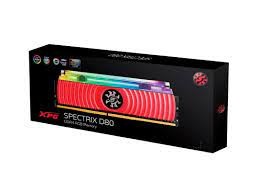 Оперативная память 8 Gb 3600 MHz ADATA XPG SPECTRIX D80 RGB Red (AX4U360038G18A-SR80)