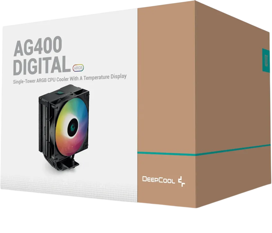 Кулер для процессора Deepcool AG400 DIGITAL BK ARGB Black