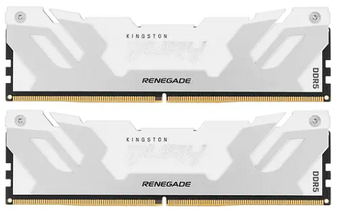 Сток Оперативная память 32 Gb 6400 MHz Kingston FURY Renegade White (KF564C32RWK2-32)