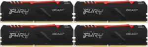 Оперативная память 64 Gb 3200 MHz Kingston FURY BEAST Black RGB (KF432C16BB1AK4/64)