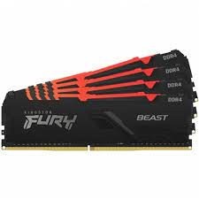 Оперативная память 64 Gb 3200 MHz Kingston FURY BEAST Black RGB (KF432C16BB1AK4/64)