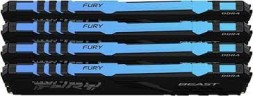 Оперативная память 64 Gb 3200 MHz Kingston FURY BEAST Black RGB (KF432C16BB1AK4/64)