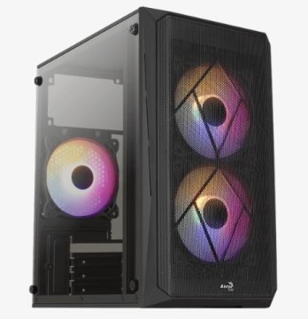 Компьютерный корпус Aerocool S-107-A-BK-V1 Black (4710562759372)