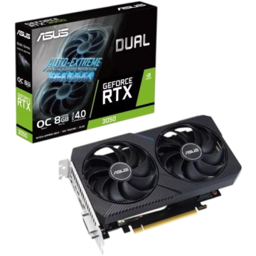 Видеокарта ASUS (DUAL-RTX3050-O8G-V2) GeForce RTX 3050 8GB D6 90YV0GH6-M0NA00