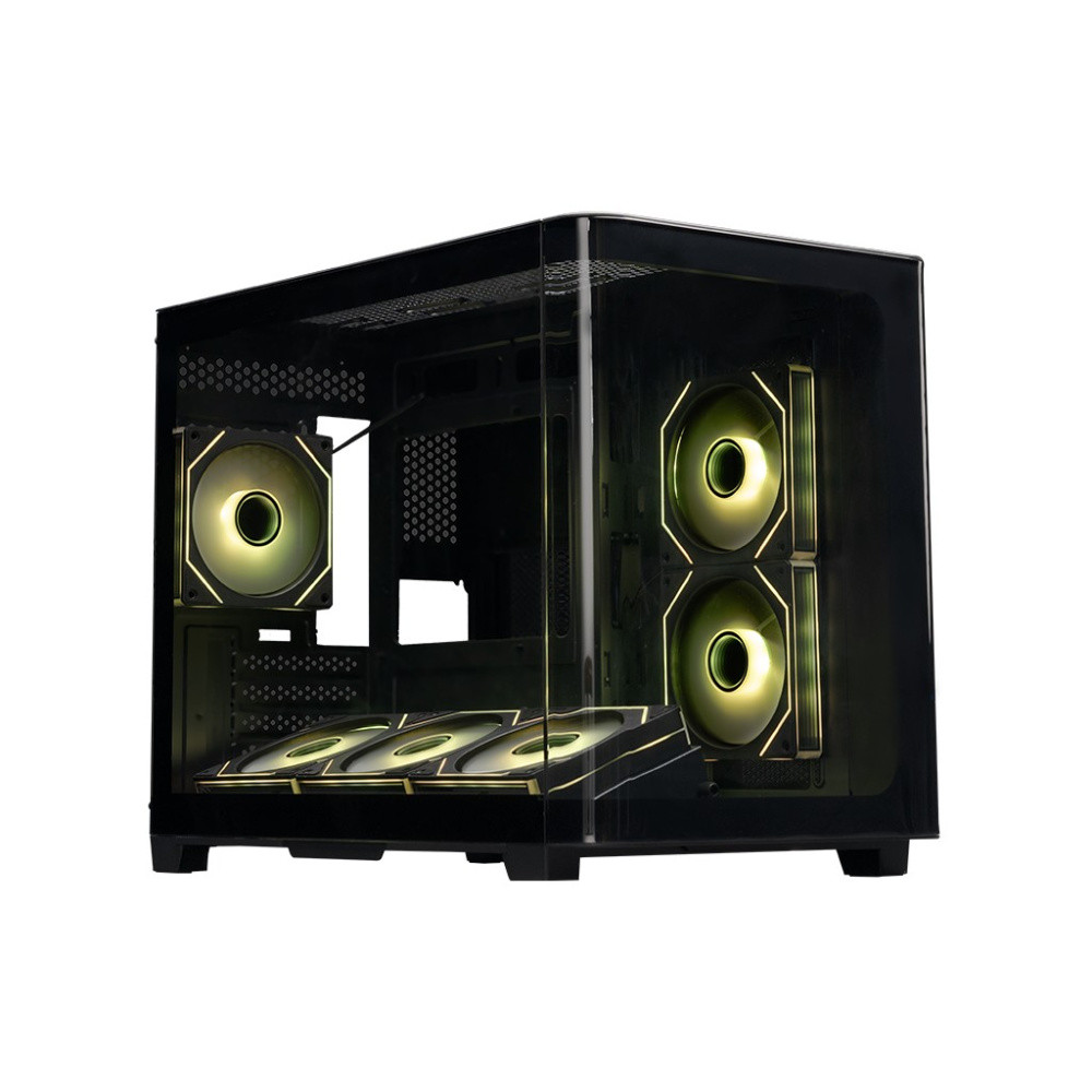 Компьютерный корпус XASTRA QR500M 6ARGB-FM-C10-UC Curve Glass ARGB Black (QR500M-6FM12A-C10-UC)