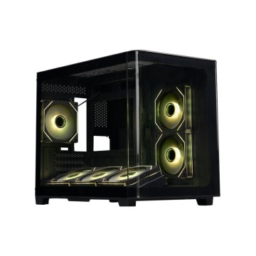 Компьютерный корпус XASTRA QR500M 6ARGB-FM-C10-UC Curve Glass ARGB Black (QR500M-6FM12A-C10-UC)