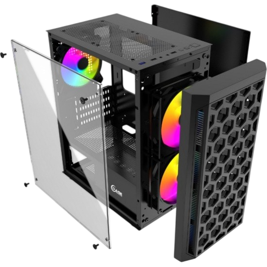 Компьютерный корпус Powercase Mistral Micro T3B Black (CMIMTB-L3)