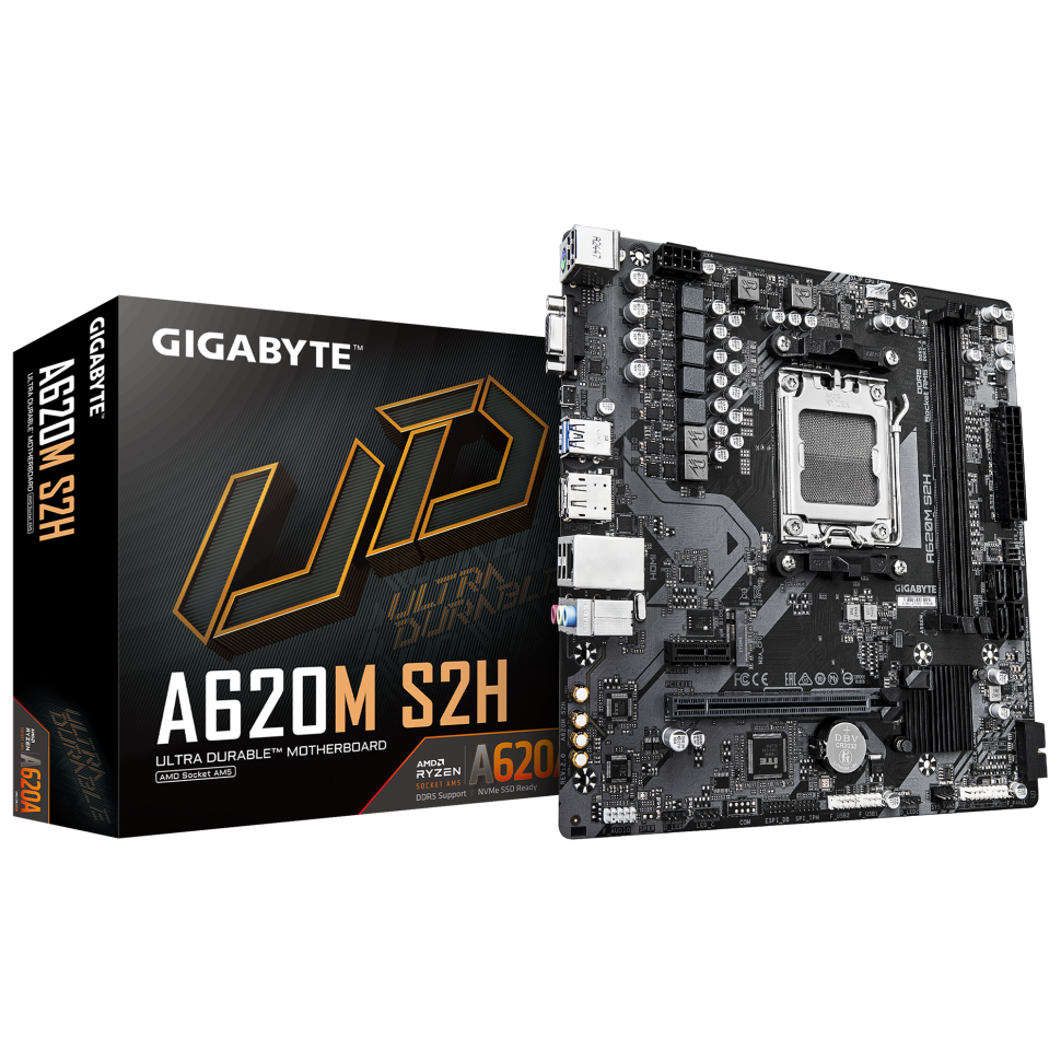 Материнская плата Gigabyte A620M S2H 2.0