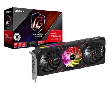 Видеокарта ASRock (RX6650XT PGD 8GO) Radeon RX 6650 XT 8GB PHANTOM GAMING D OC