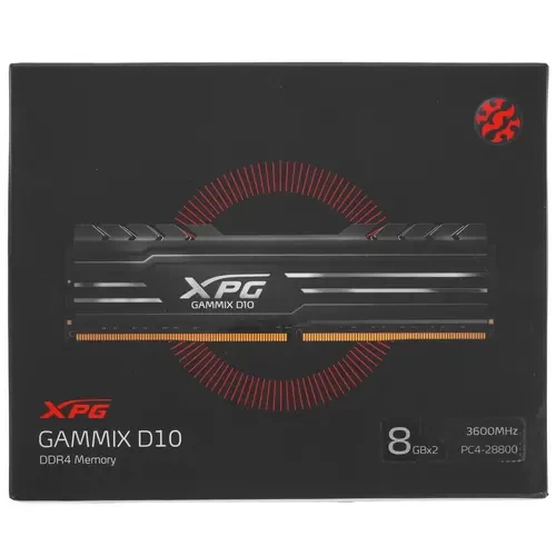Оперативная память 16 Gb 3600 MHz ADATA XPG GAMMIX D10 Black (AX4U36008G18A-DB10)