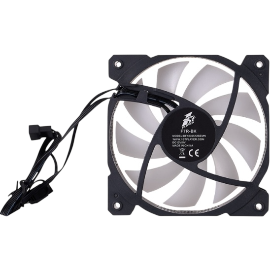 Вентилятор для корпуса 1STPLAYER F7R Reverse ARGB Black (F7R-BK)
