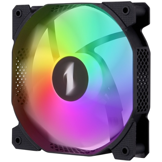 Вентилятор для корпуса 1STPLAYER F7R Reverse ARGB Black (F7R-BK)