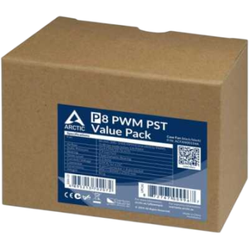 Вентилятор для корпуса Arctic Cooling ARCTIC P8 PWM PST Pack Black/Black ACFAN00154A