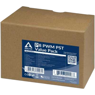 Вентилятор для корпуса Arctic Cooling ARCTIC P8 PWM PST Pack Black/Black ACFAN00154A