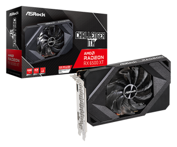 Видеокарта ASRock (RX6500XT CLI 4G) Radeon RX 6500 XT 4GB Challenger ITX