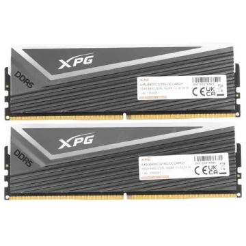Оперативная память 32 Gb 6400 MHz ADATA XPG CASTER RGB (AX5U6400C3216G-DCCARGY)