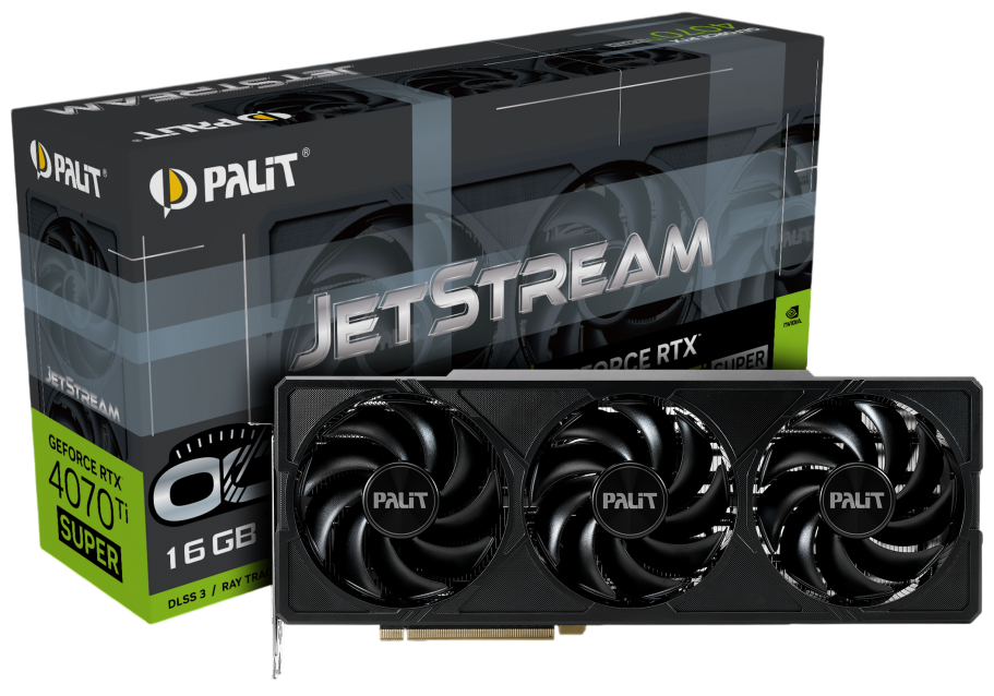 Видеокарта Palit (NED47TSS19T2-1043J) GeForce RTX 4070 Ti SUPER 16GB JETSTREAM OC