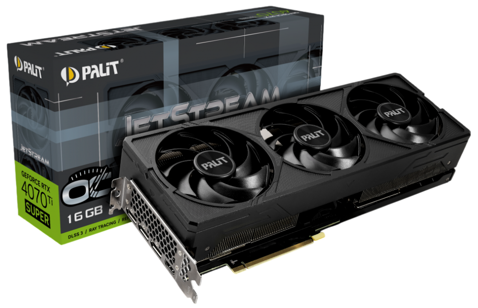 Видеокарта Palit (NED47TSS19T2-1043J) GeForce RTX 4070 Ti SUPER 16GB JETSTREAM OC