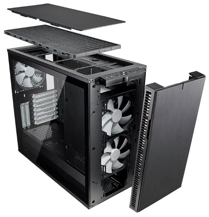 Компьютерный корпус Fractal Design DEFINE R6 TG Black FD-CA-DEF-R6-BK-TG