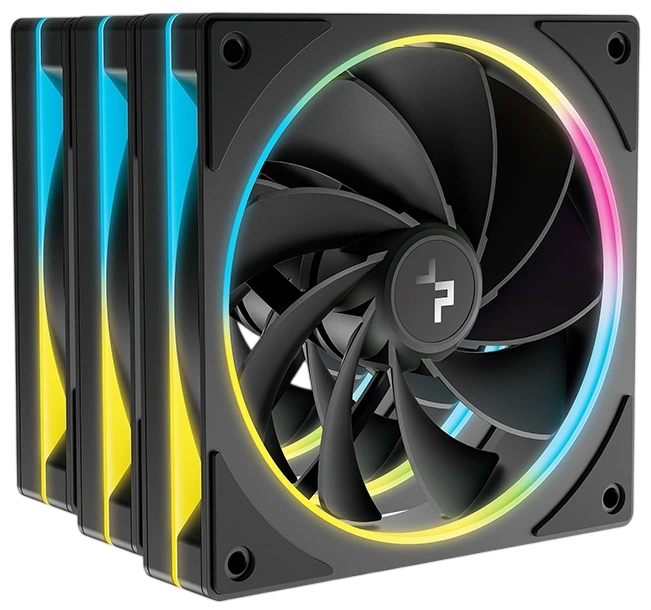 Комплект вентиляторов для корпуса Deepcool FL12R SE 3 IN 1 Reverse ARGB Black (R-FL12RSE-BKAPN3-G) Color BOX