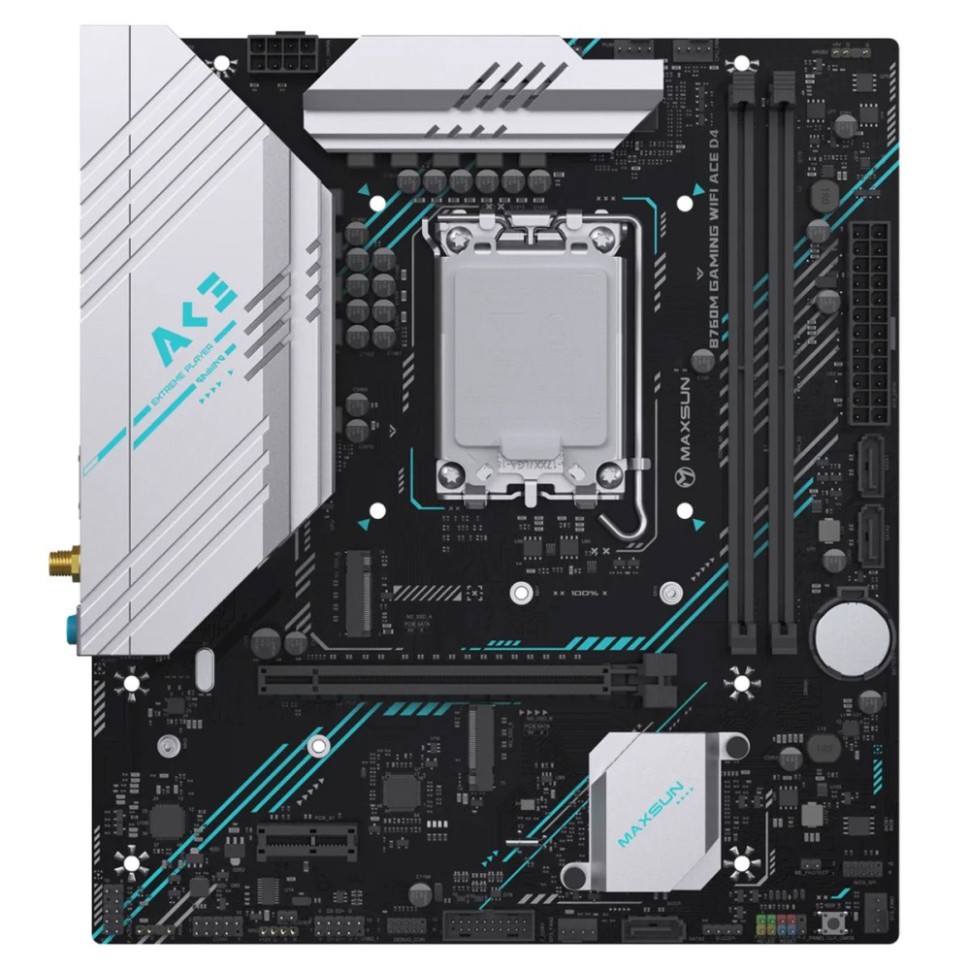 Материнская плата MaxSun B760M GAMING ACE D4 WIFI (6940709660720)