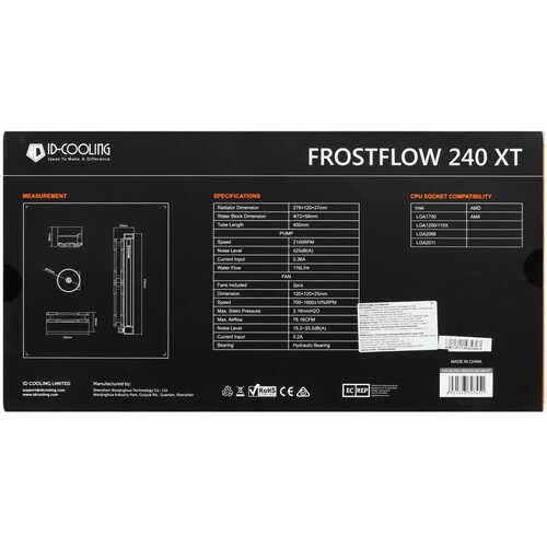 Система жидкостного охлаждения для процессора ID-COOLING FROSTFLOW 240 XT