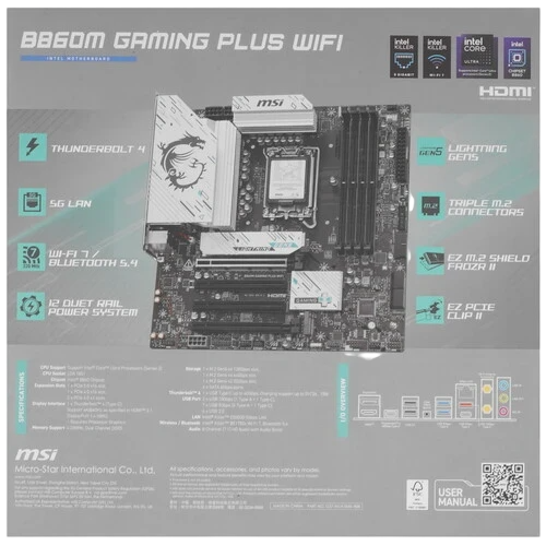 Материнская плата MSI B860M GAMING PLUS WIFI