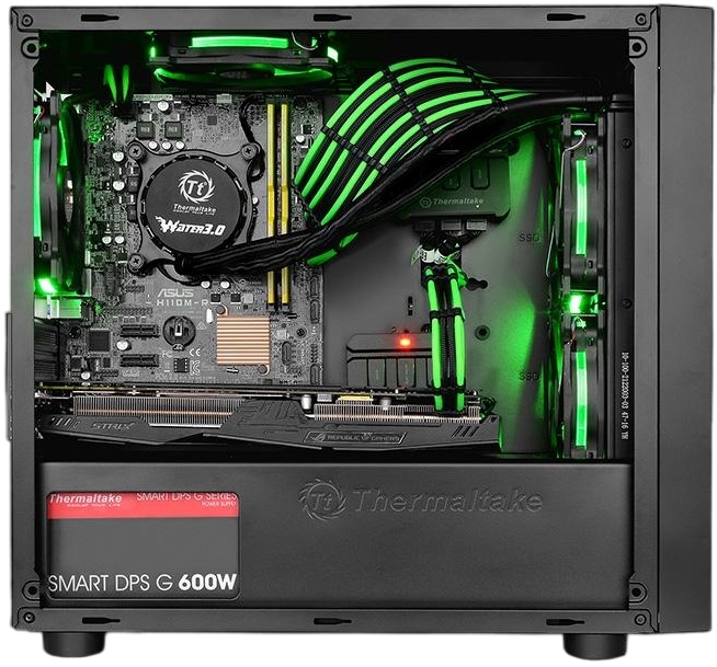 Компьютерный корпус Thermaltake Versa H17 Black (CA-1J1-00S1WN-00)