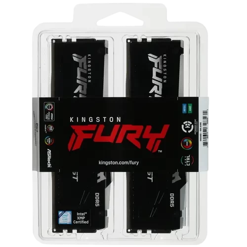 Оперативная память 32 Gb 5200 MHz Kingston FURY Beast RGB (KF552C40BBAK2-32)