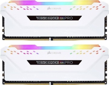 Оперативная память 16 Gb 3600 MHz Corsair VENGEANCE RGB PRO White (CMW16GX4M2C3600C18W)