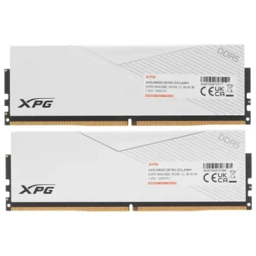 Оперативная память 32 Gb 5600 MHz ADATA XPG LANCER White (AX5U5600C3616G-DCLAWH)