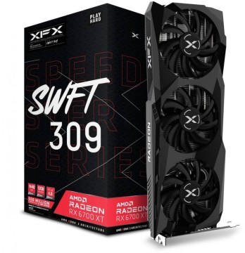 Видеокарта XFX (RX-67XTYJFDV2) AMD Radeon RX 6700 XT CORE 12GB SWFT309