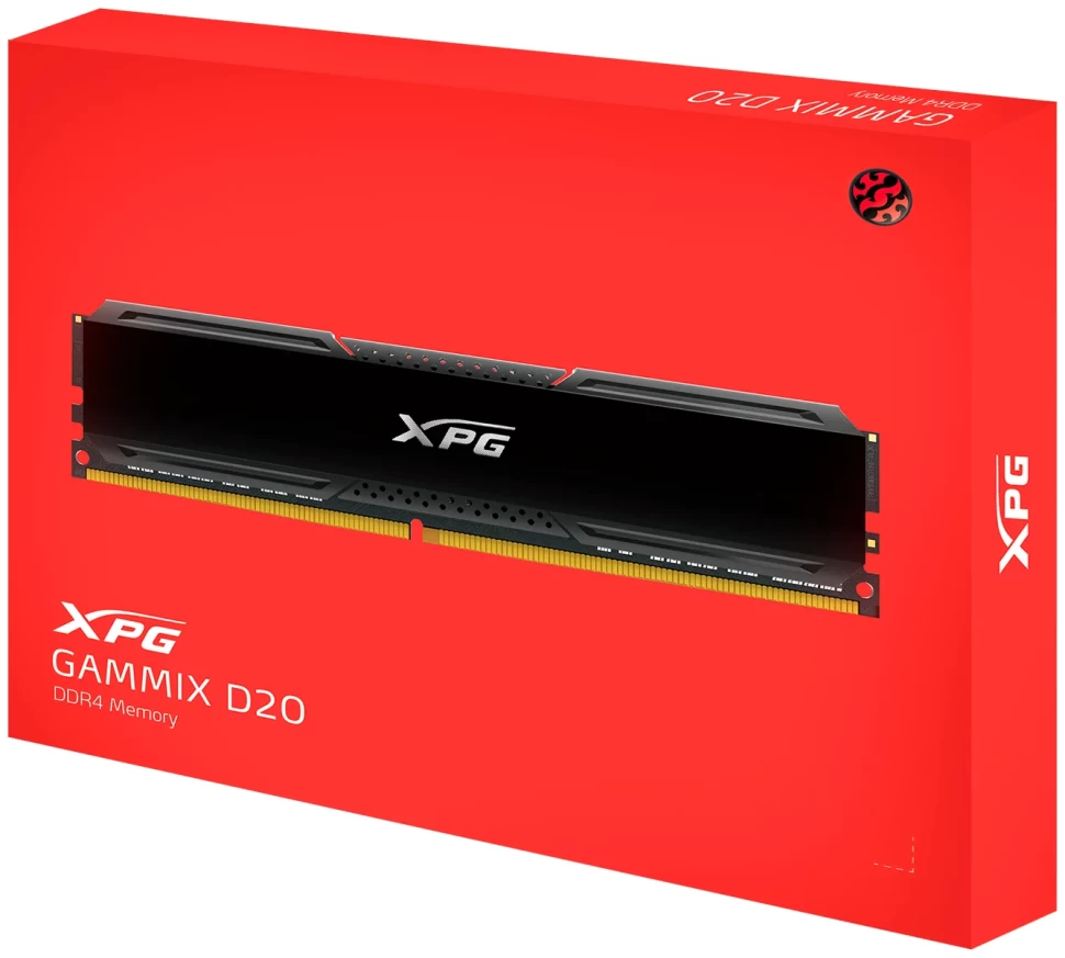 Оперативная память 16 Gb 3600 MHz ADATA GAMMIX D20 Black (AX4U36008G18A-DCBK20)
